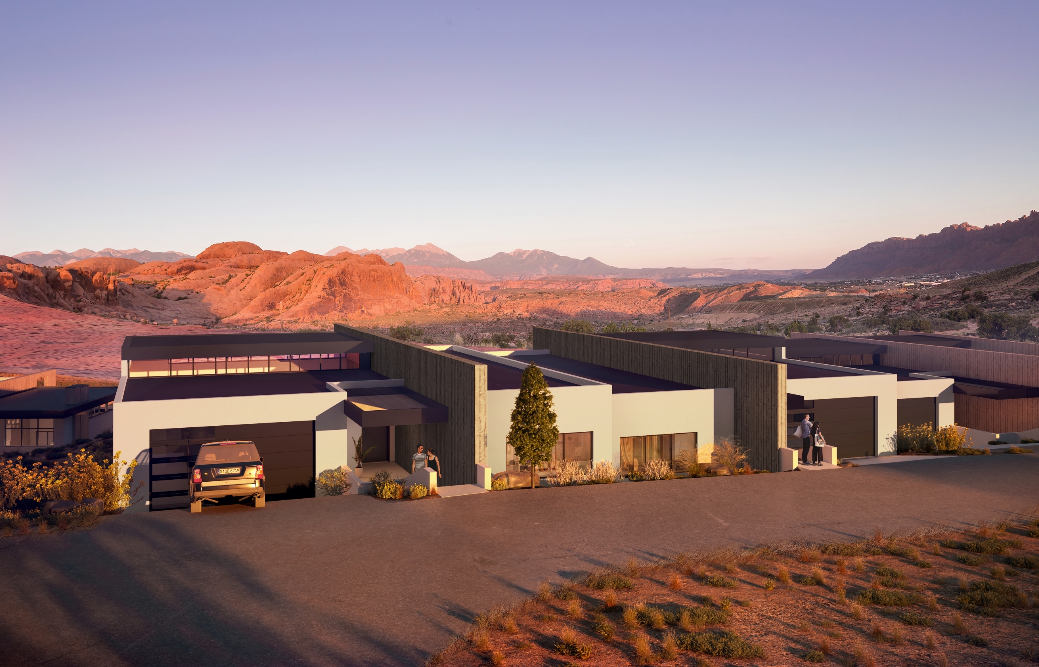 A model of Lionsback Casitas in Moab Utah that can be used as a launchpad for adventure.