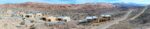 A panoramic view of the construction progress on the luxury Casitas at Lionsback Resort in Moab.