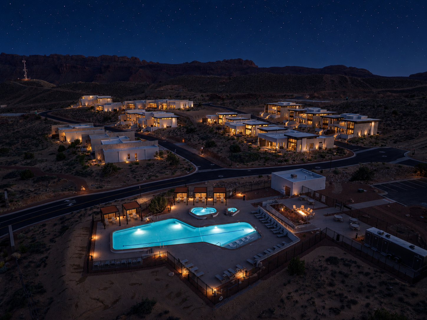 Pool and Resort Night